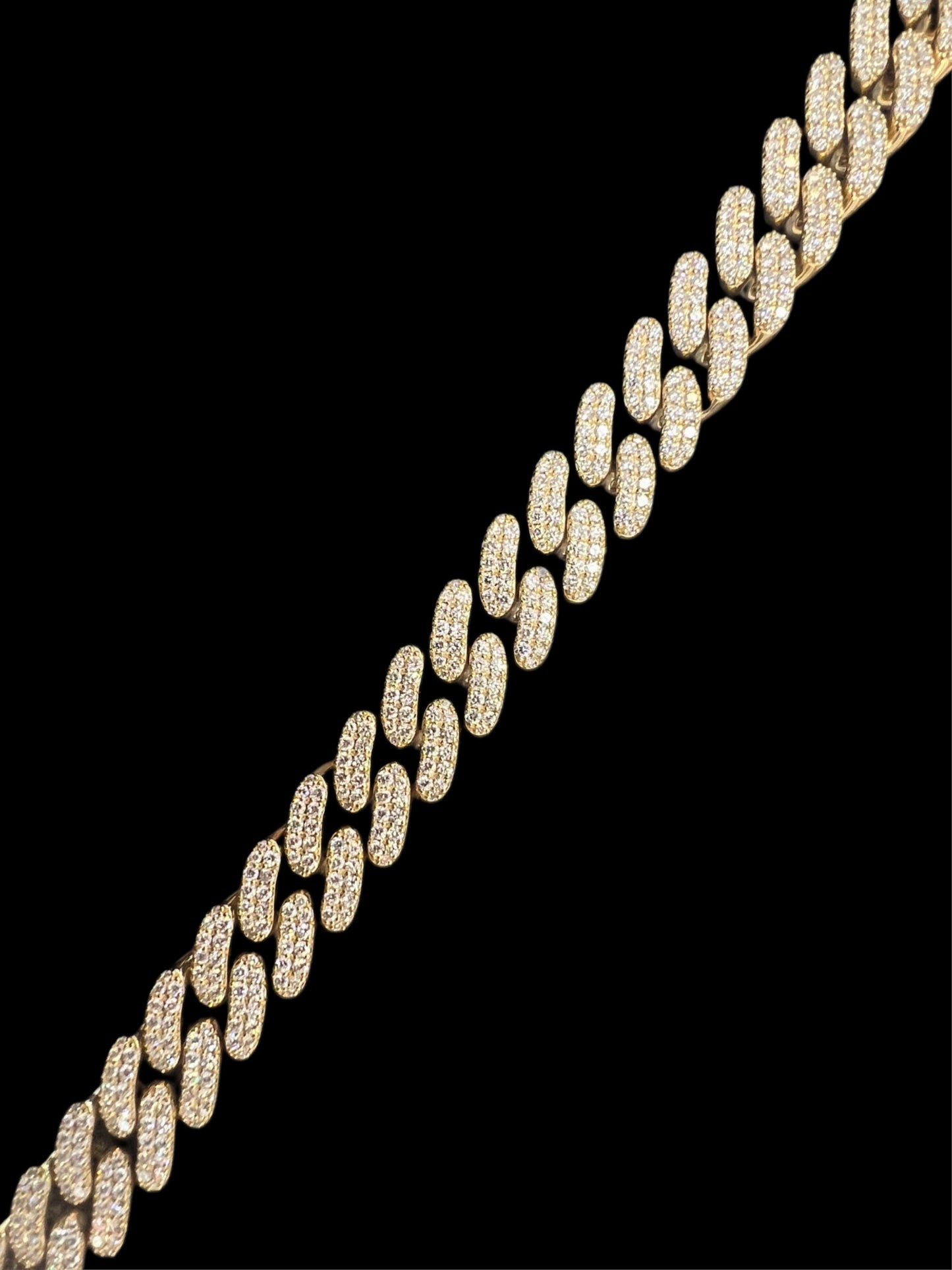 Mens Diamond Miami Cuban Bracelet