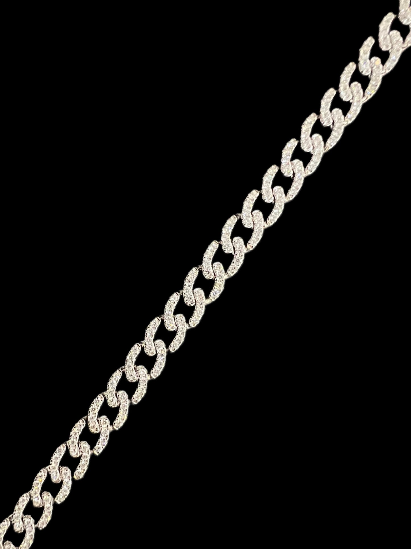 Cuban Style Diamond Bracelet