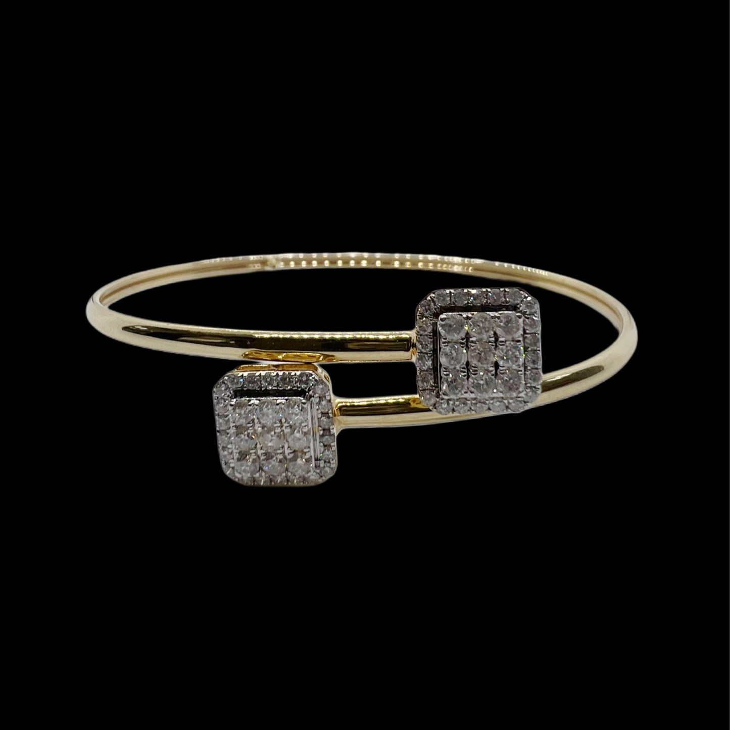 Flexibile Diamond Cluster Bangle