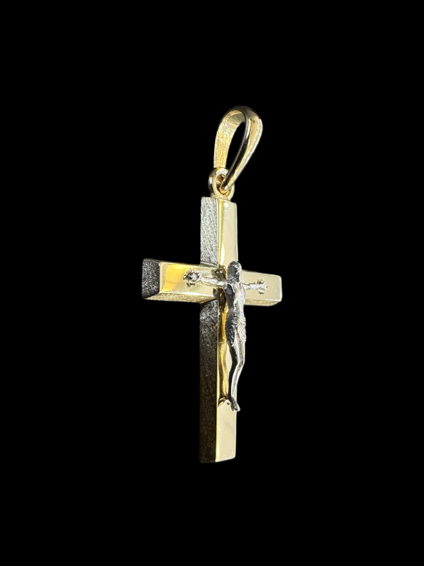 Solid Gold Two-Tone Cross