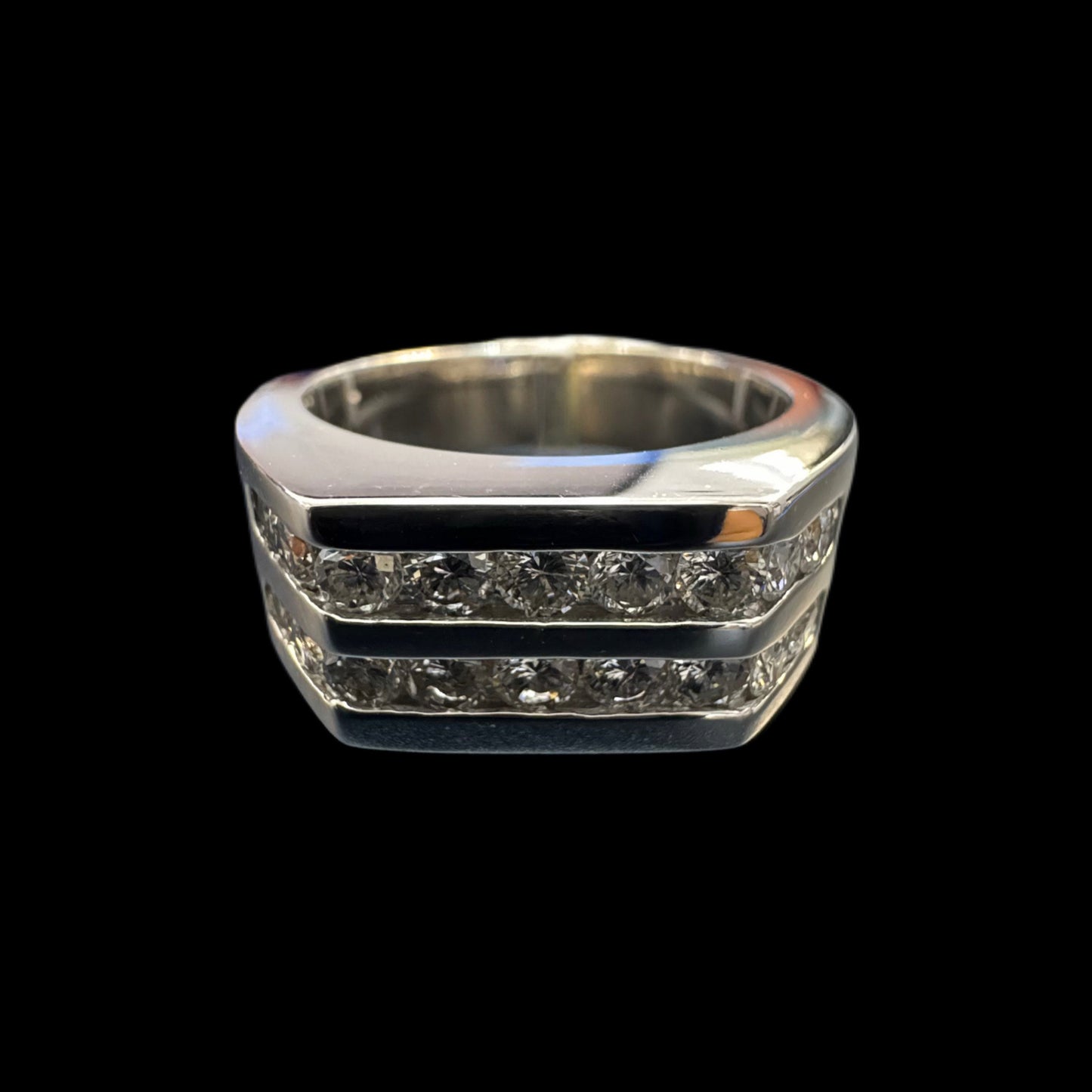 Two Row Diamond Ring