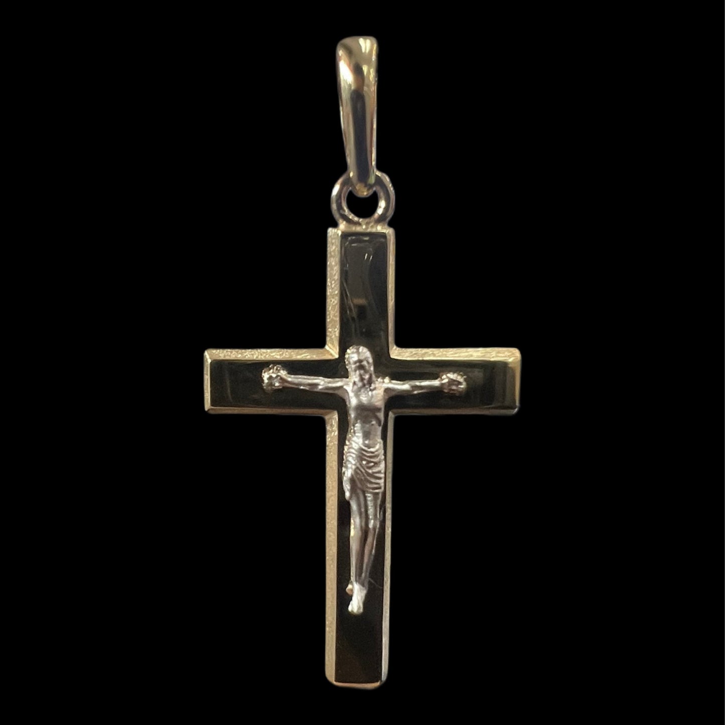 Solid Gold Two-Tone Cross