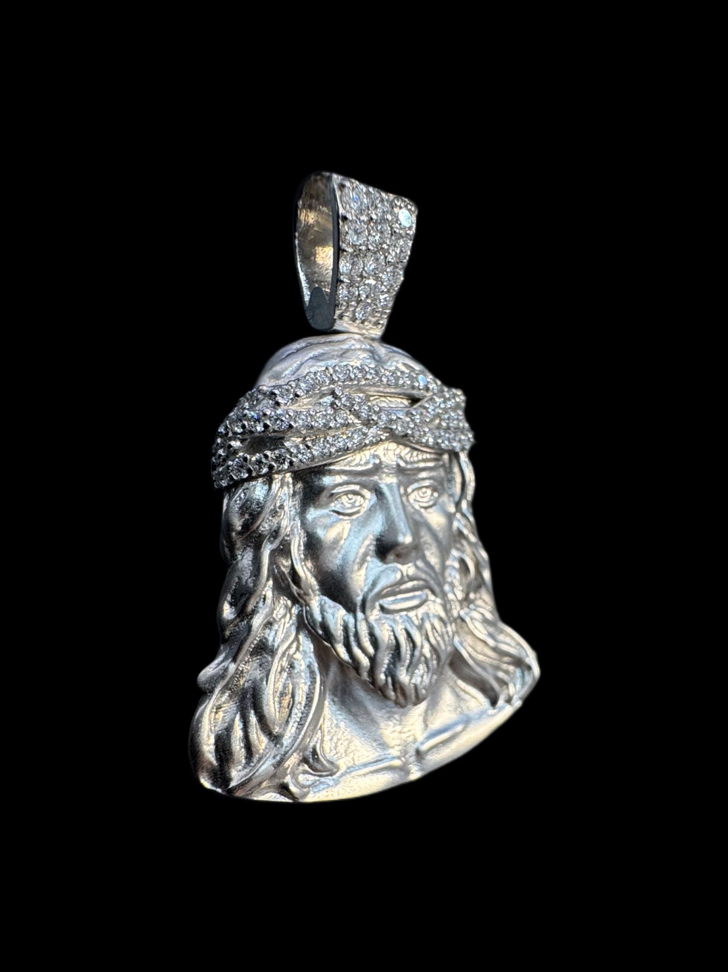 Diamond Jesus Pendant