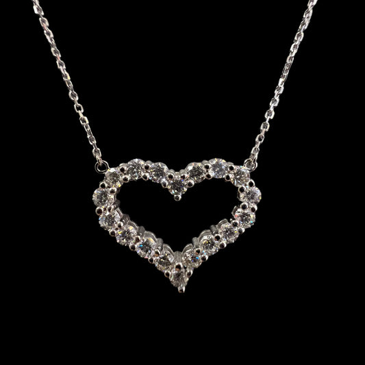 Diamond Heart Shaped Pendant