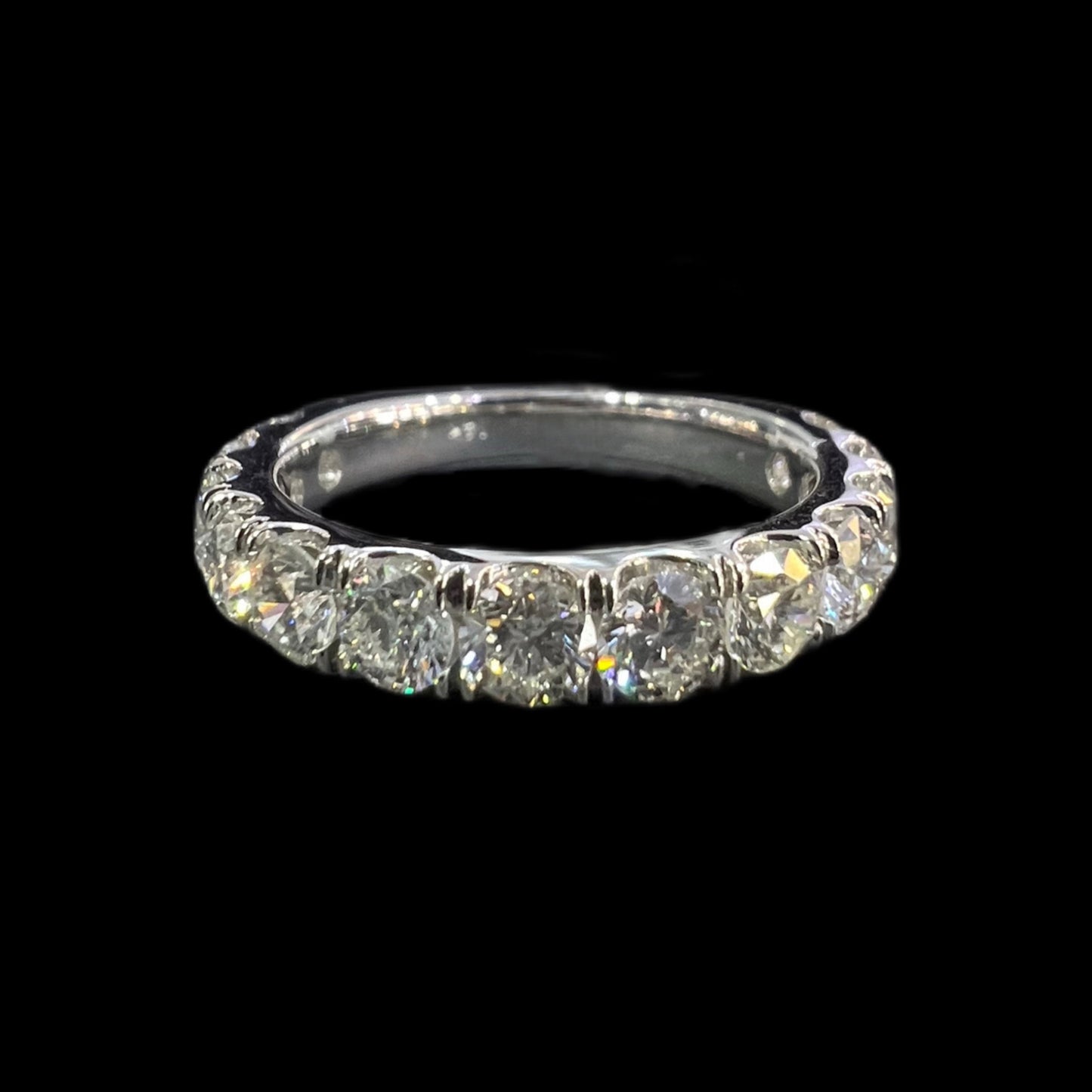 Prong Set Wedding Band