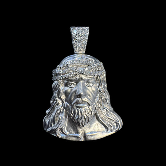 Diamond Jesus Pendant