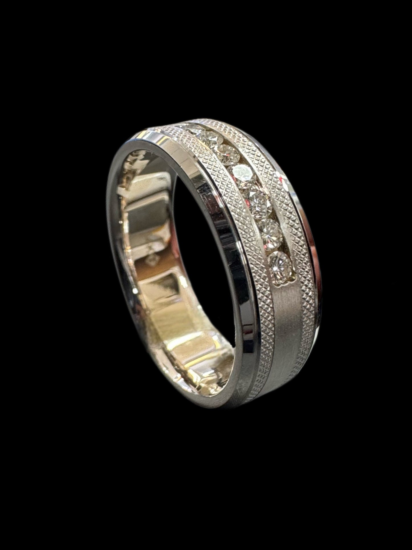 Milagrain Style Diamond Wedding Band