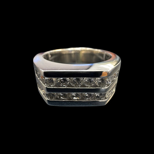 Two Row Diamond Ring