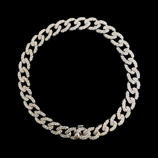 Cuban Style Diamond Bracelet